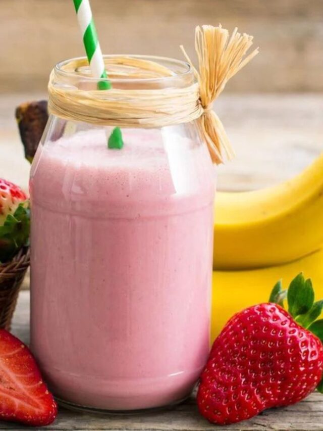 Receita de Smoothie de Morango com Banana
